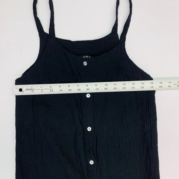 J.Nna‎ Women's Crepe Button Down Square Neck Sleeveless Maxi Dress Size M - Picture 9 of 12